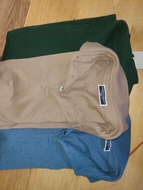 Charles Tyrwhitt Green, Brown & Blue Polo Shirts
